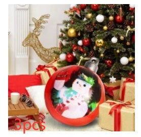 Christmas Ornament Ball Outdoor Pvc 2 ft Inflatable Decorated Ball PVC Giant Big Large Balls Xmas Tree Decorations Toy Ball