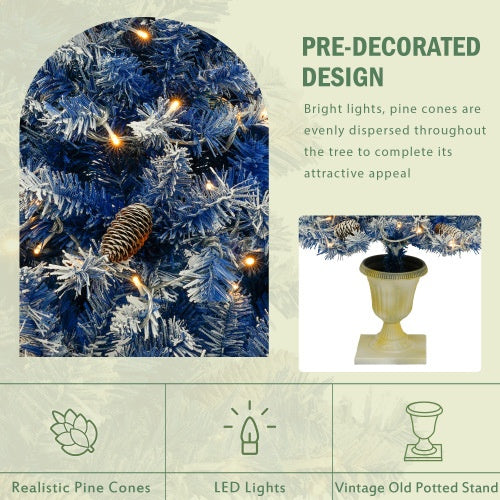 Pre-lit Christmas Tree Artificial Christmas 4-piece Set