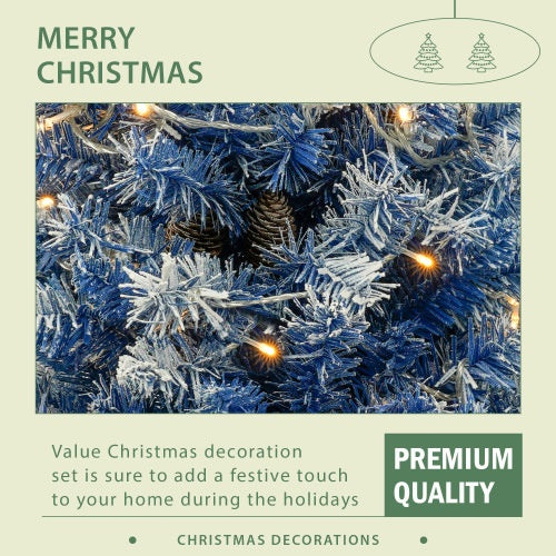 Pre-lit Christmas Tree Artificial Christmas 4-piece Set