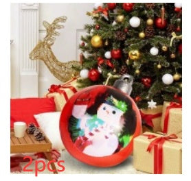 Christmas Ornament Ball Outdoor Pvc 2 ft Inflatable Decorated Ball PVC Giant Big Large Balls Xmas Tree Decorations Toy Ball