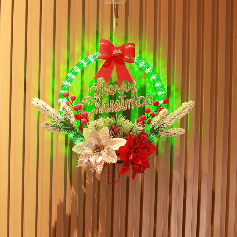 Christmas 1 ft Luminous Garland Door Hanging Christmas Decorations