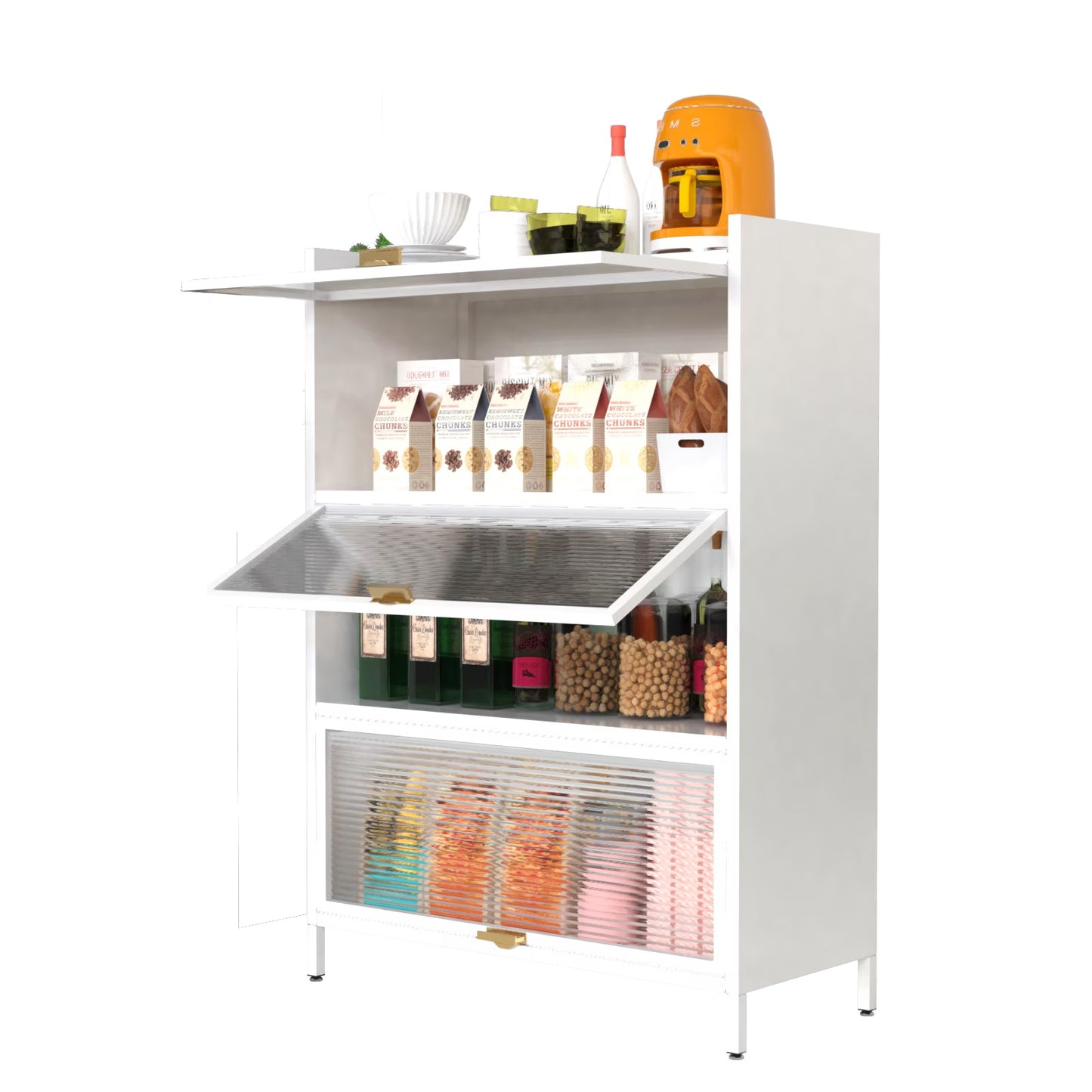 4  Level Flip Door Cabinet